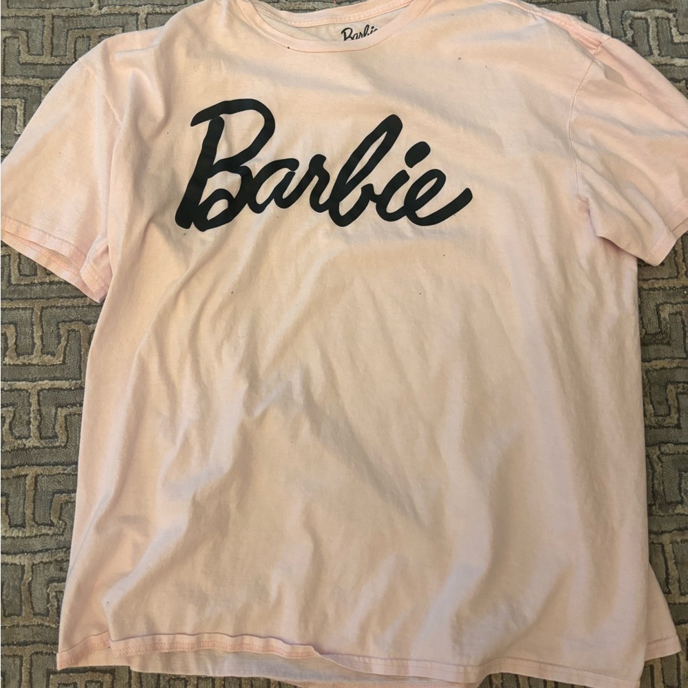 Barbie Soft Pink Tee with Black Script